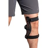 OrthoPro HyperEx Knee Brace for Hyperextension &amp; Instability L1850 | Hinged Knee Stabilizer That Prevents Buckling &amp; Genu Recurvatum, EDS &amp; Post Stroke Muscle Weakness Support (L: Left)