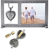 Those We Love Memorial Photo Frame with Vial for Ashes or a Keepsake, Funeral or Sympathy Gift for Loss of Loved One, For 2.5-inch by 2.25-inch photo, by Abbey & CA Gift