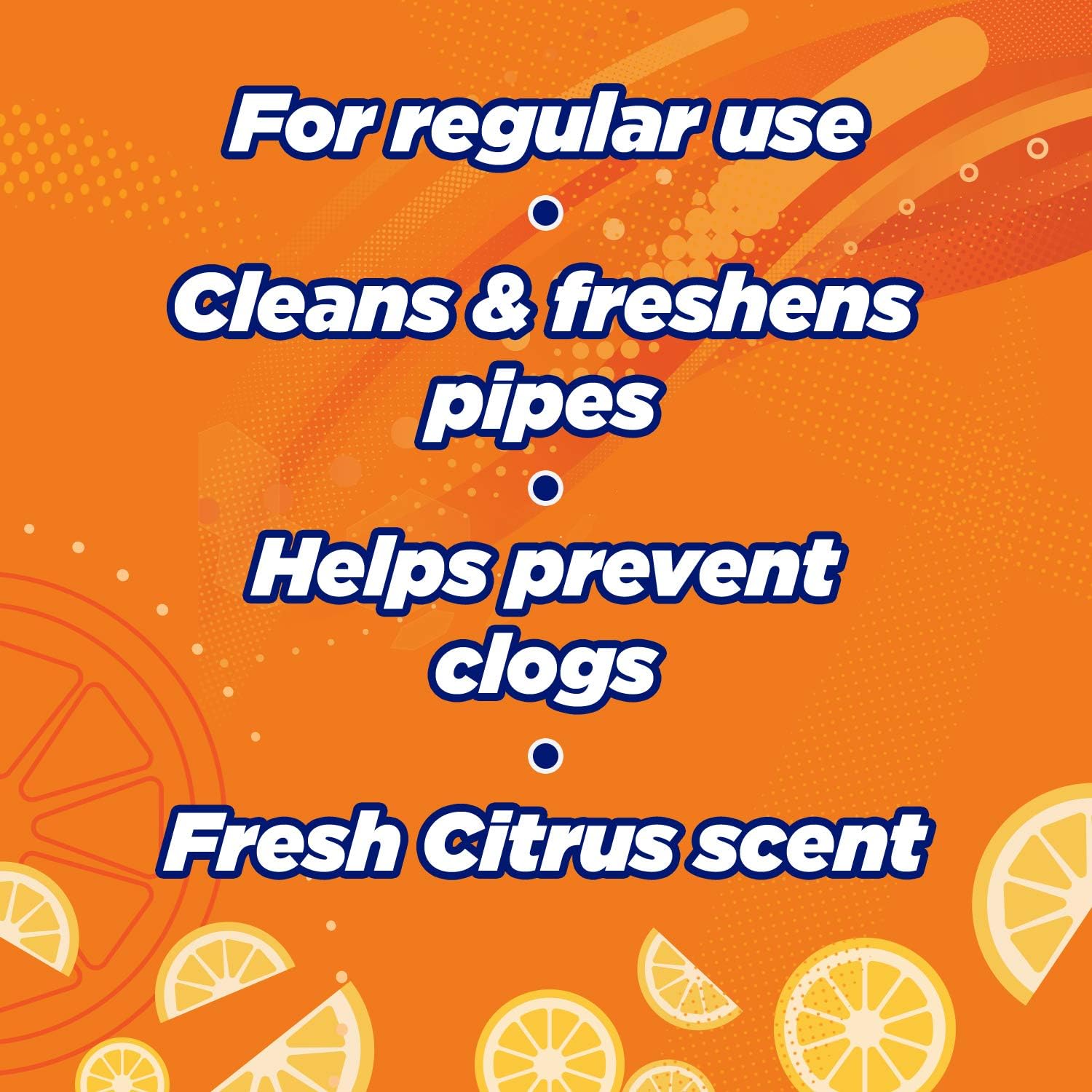 Mr Muscle Drain Unblocker, Drain Cleaner, Sink Unblocker & Odour Eliminator with Probiotic Cleaning Power, Citrus, 6 x 500 ml - Image 5