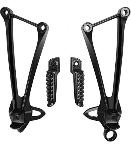 Amazon.com: HONGK- Black Rear Passenger Foot Pegs Bracket