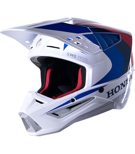 Amazon.com: Alpinestars 8308123-2217-S: Honda S-M5 Helmet White