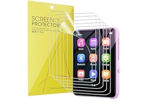 Lamshaw Compatible for Conrain MP3 Player Screen Protector, [6 Pack] Full Coverage TPU Clear Film Compatible for Conrain M4S 2.4 in Full Touch Screen MP3 Player (6 Pack)