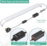 FEDOUR Full Spectrum LED Aquarium Light 60-80cm with Timer Extendable Brackets view 3