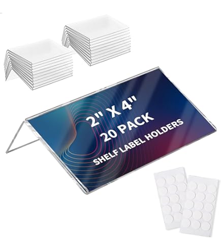 3L 10310 25 X 75 Mm Value Self Adhesive Label Holders (Pack Of 12