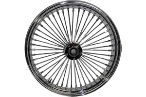 Havoc Motorcycles Fat Spoke Wheel, 21 x 3.5 Dual Disc Front, All Chrome, for 2000-2007 Touring Models