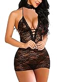 Avidlove Lingerie for Women Lace Babydoll Chemise