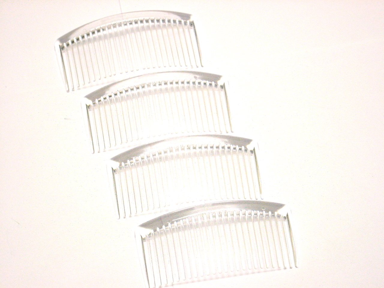 La Peach Fashions Ladies Classic Hair Combs Pack Of 4 Large Slide Combs Regular Colours