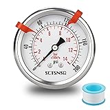 SCTSNSR 0 to 200 Psi Pressure Gauge, Glycerin