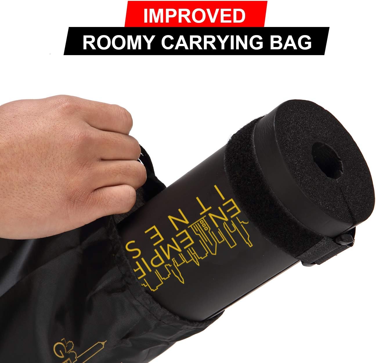 Gen Empire Fitness Squat Pad Barbell Pads - Includes Carrying Bag and Two Straps for Stability - Hip Thrusters Foam Squats Bar Neck Pad for Men and Women 2019 New : Sports & Outdoors