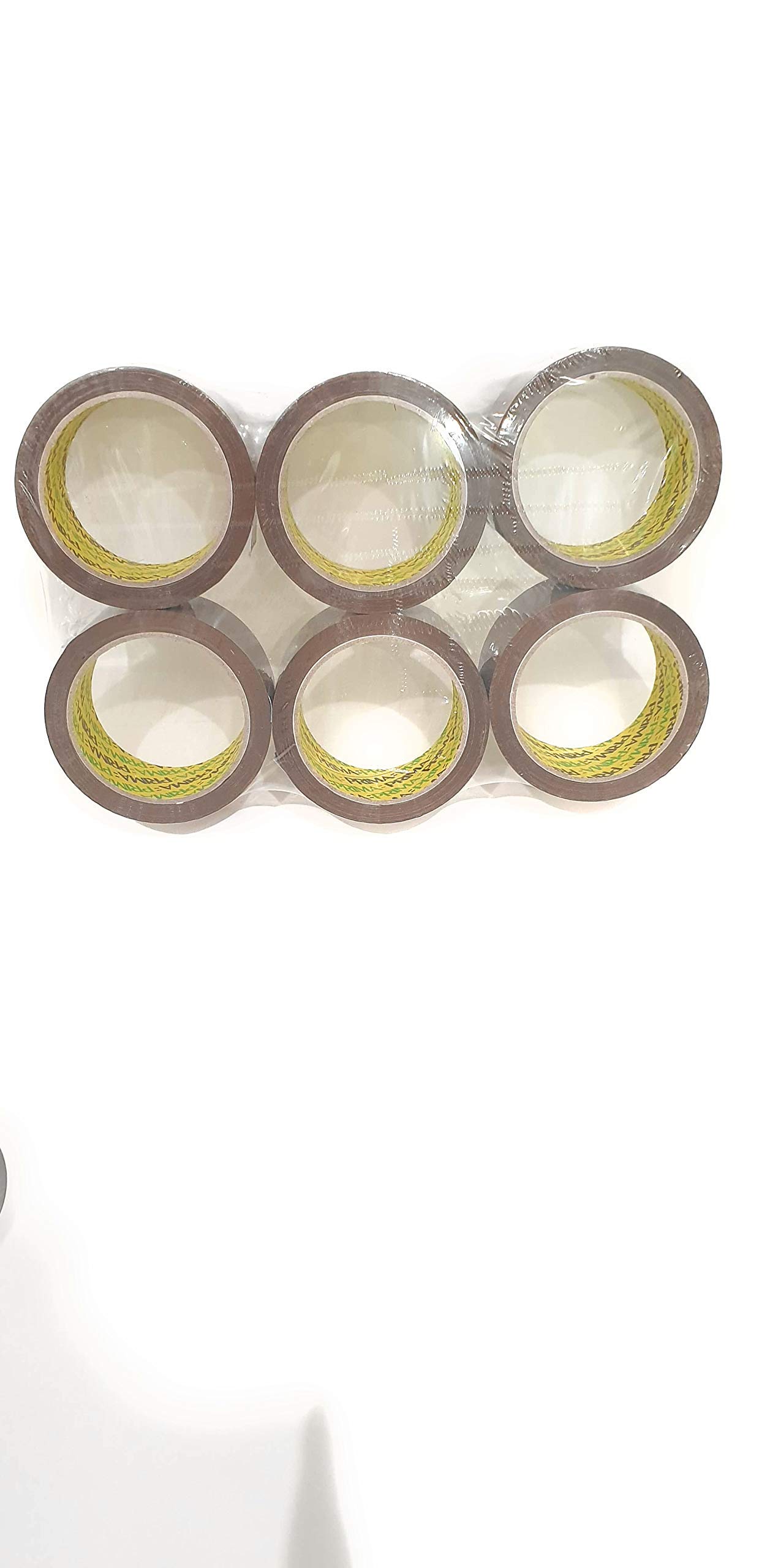 Prima 6 X Brown Packing Tapes 48mm x 66M Suitable for All Packing Purpose