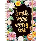 Frasukis Ruled Journal/Notebook- Lined Journal, 8.5" X 6.4", Ruled Spiral Notebook/Journal, Banded with Waterproof Hardcover, Journal for Women, Exquisite Inner Pocket for School, Office & Home
