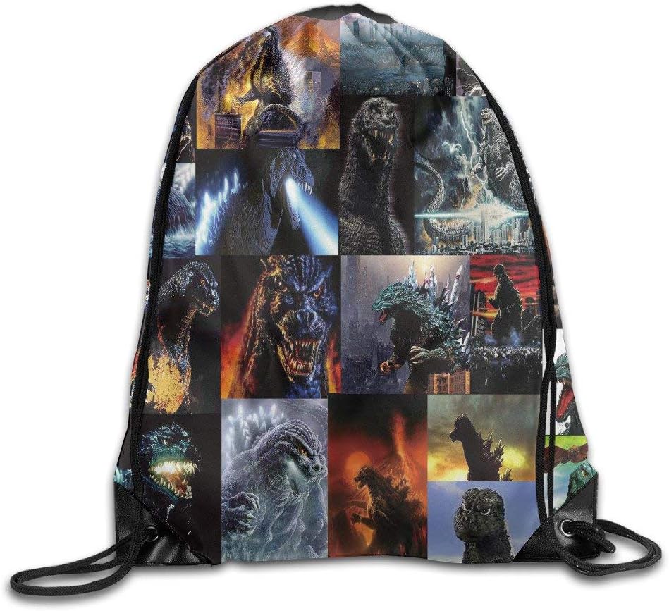 Artpower Godzilla Fire Nylon Backpack Bag Home Travel Sport Storage