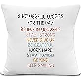 LRyeisahh Colorful Kids Affirmation Throw Pillow Covers, Kids Room Decor, Educational Decorative Pillowcases Cushion Cases for Boys Girls Nursery Playroom Classroom Decor, 18x18 Pillow Covers