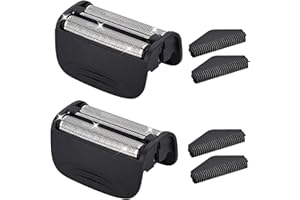 AUDOC Shaver Replacement Head Compatible with Remington Foil Shaver PF7400, PF7500, and PF7600 Models (Black(2PCS))