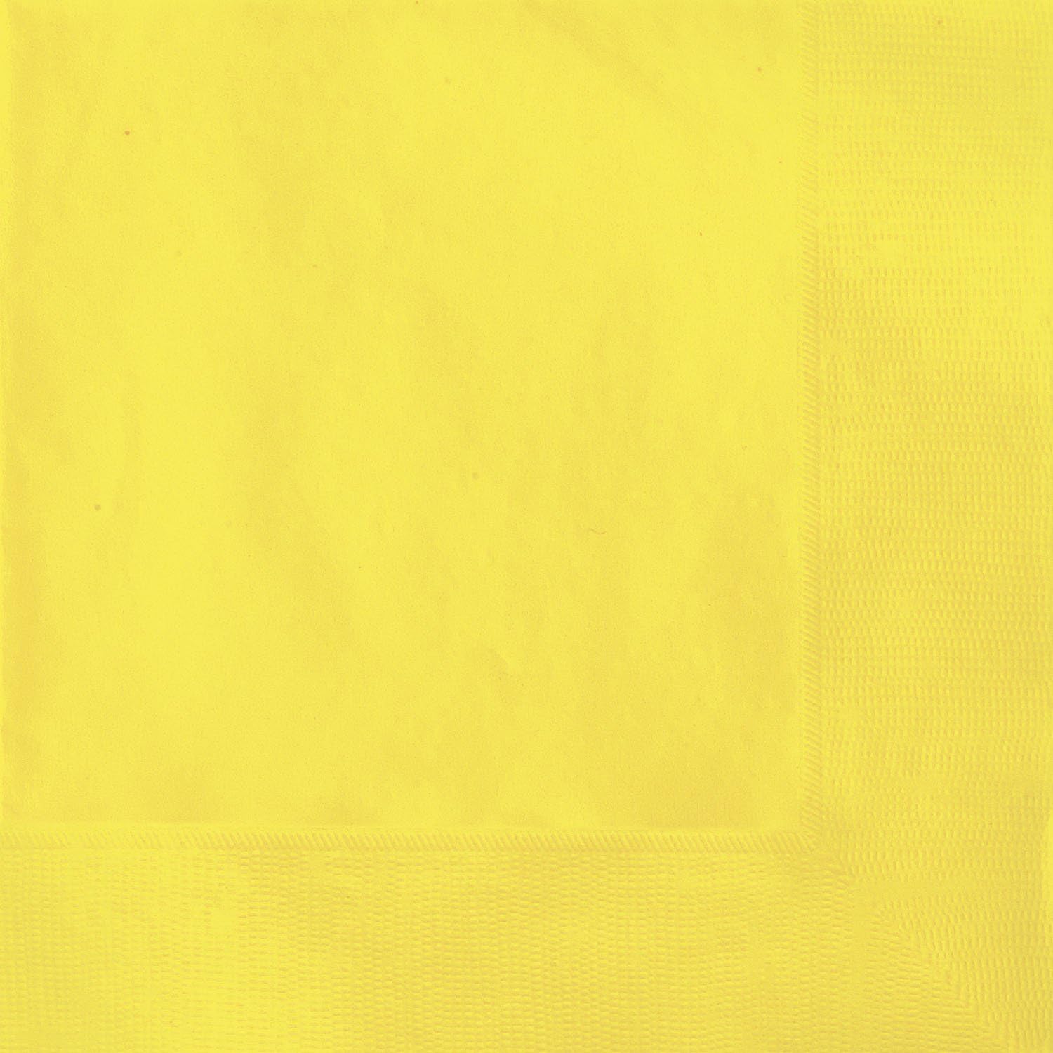 Unique Party 30831 5" Soft Yellow Paper Napkins, Pack of 20 Amazon