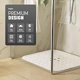 KEPLIN Premium Non-Slip Bath Mat 164 Suction Cups 54x54cm White view 3