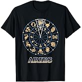 Horoscope Ascendant Aries Zodiac Sign T-Shirt