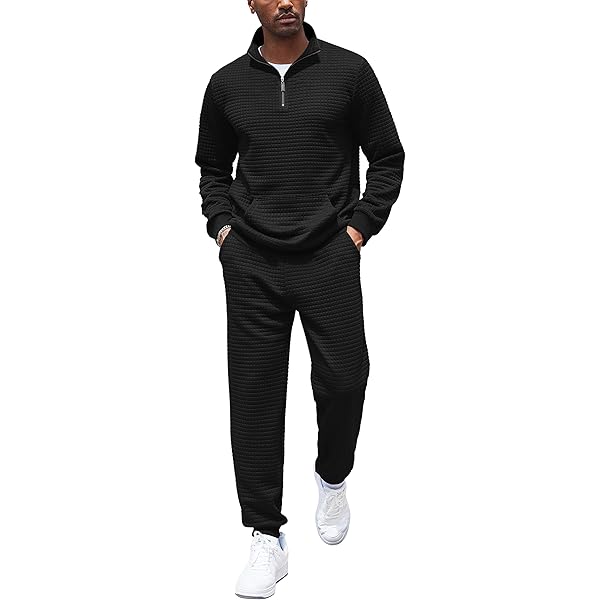 CUBECIRCLE Sweatsuits for Men 2 Piece Men's Jogging Tracksuit Set