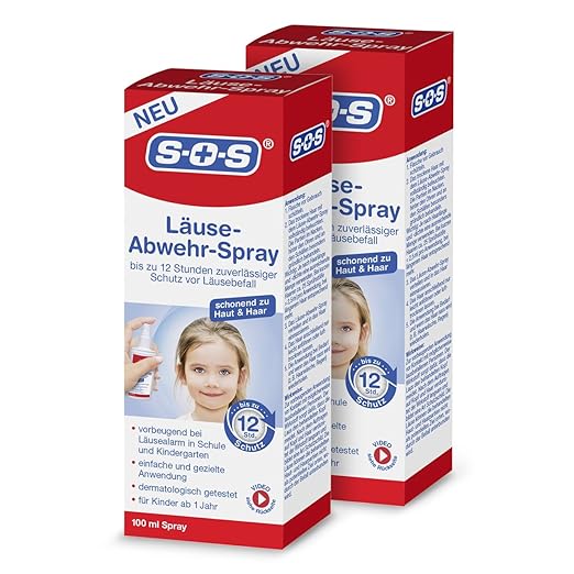 Sos Lause Abwehr Spray 2er Pack Schutz Vor Lausebefall Amazon