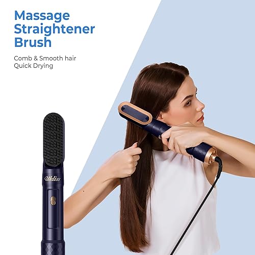 6-in-1 Ionic Styling Kit: Blow Dryer Brush, Straightener, Rotating