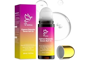 DUMIE Cyperus Rotundus Serum Roll-On – Ingrown Hair & Razor Bump Treatment, Natural Hair Growth Inhibitor & Smoothing Solution for Sensitive Skin, Non-Greasy Post Hair Removal Care(60ml)