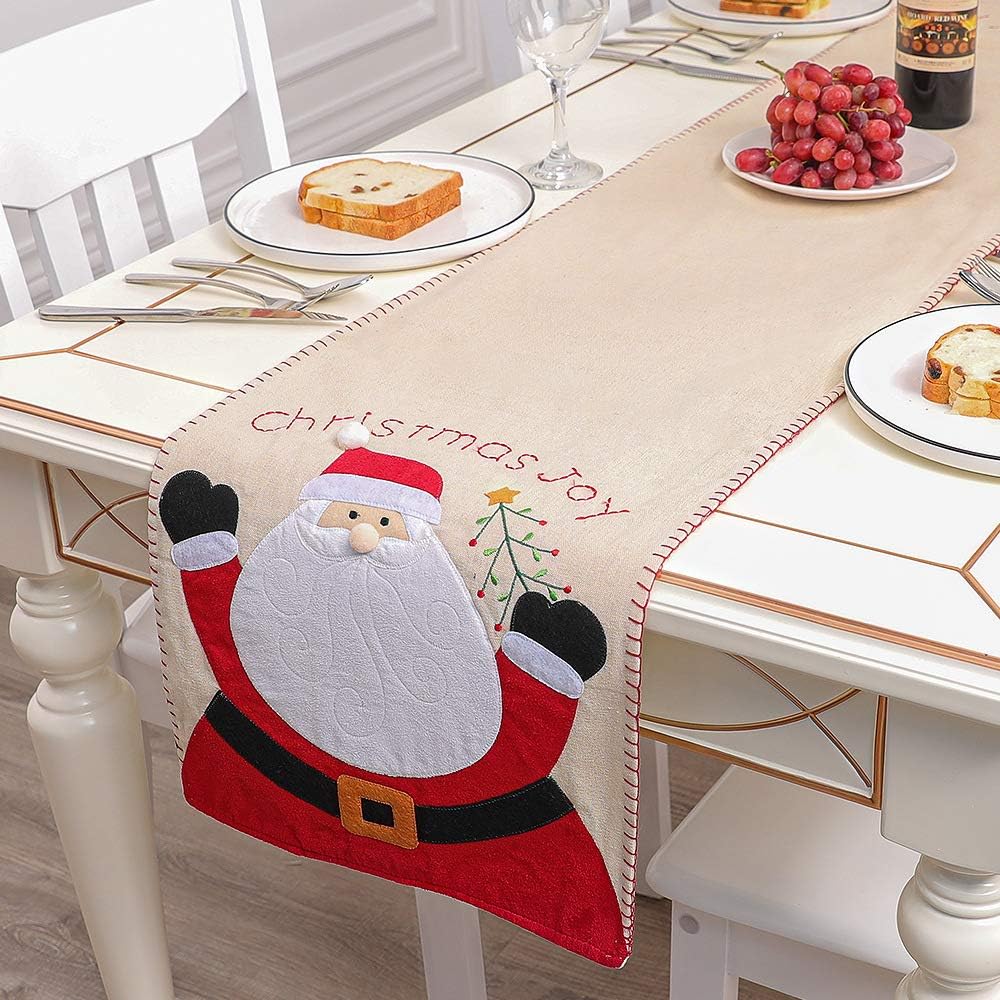 Christmas Table Runners, Maxspace 14 x 71 Inch CottonPolyester Blend