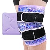Knee Ice Pack Wrap for Pain Relief, Reusable Gel Cold Compress Therapy | Knee Cold Pack with Hands-Free Strap, Reusable Gel Ice Wrap for Leg, ACL, Meniscus Tear, Arthritis and Knee Replacement