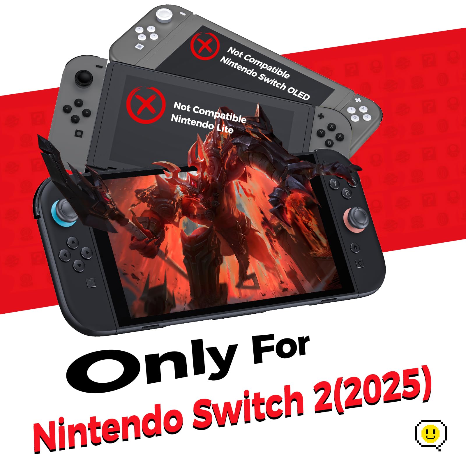 NEWDERY Displayschutzfolie für Nintendo Switch 2, 9H gehärtetes Glas, automatische Ausrichtung, blasenfreie, Anti-Fingerabdruck, kratzfest, Touchscreen‌‌, HD-klare Vollabdeckung, 2er-Pack 9