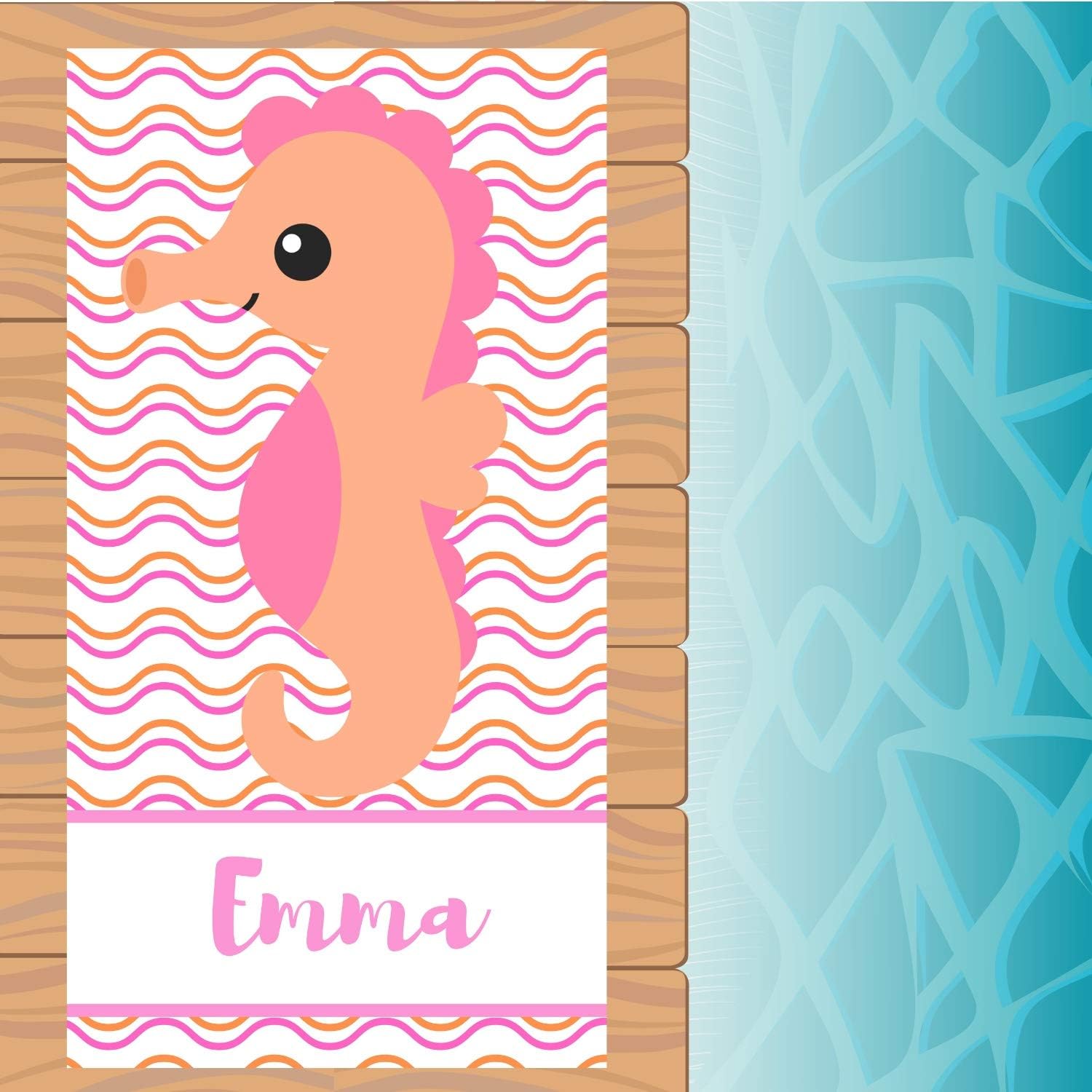 monogrammed kids towels