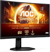 AOC CQ27G4X 27 Inch Curved Gaming Monitor 180 Hz QHD HDR10 FreeSync