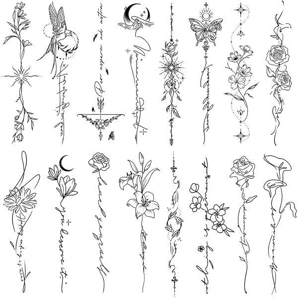 Azeeda Temporäres Tattoo 'Calla-Lilien' – Wasserfest, Hautverträglich & Einfach Zu Entfernen