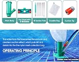 POOLWHALE Mini Jet Vac Vacuum Cleaner with Telescopic Pole & Brushes view 4