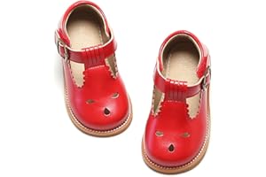 Otter MOMO Toddler Little Girls Oxford Shoes Mary Jane Flat T-Strap School Uniform Party Dress Shoes