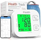 iHealth Track Smart Upper Arm Blood Pressure Monitor with Wide Range Cuff That fits Standard to Large Adult Arms, Bluetooth C