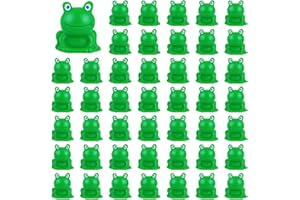 Exasinine 100 Pcs Resin Mini Frogs Green Frog Miniature Figurines Animals Moss Landscape DIY Terrarium Crafts Ornament Accessories for Home Decor