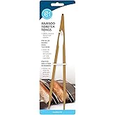 R&M International Bamboo Toast Tong Carded, One Size, Brown