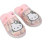 Bioworld Hello Kitty PVC Sequin Character Patch Women's Gray Tweed Mules