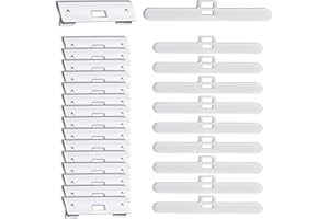 26Pcs Vertical Blind Repair Vane Savers, Metal & Plastic Vertical Blind Repair Tabs, Vertical Blind Replacement Slats Louver 