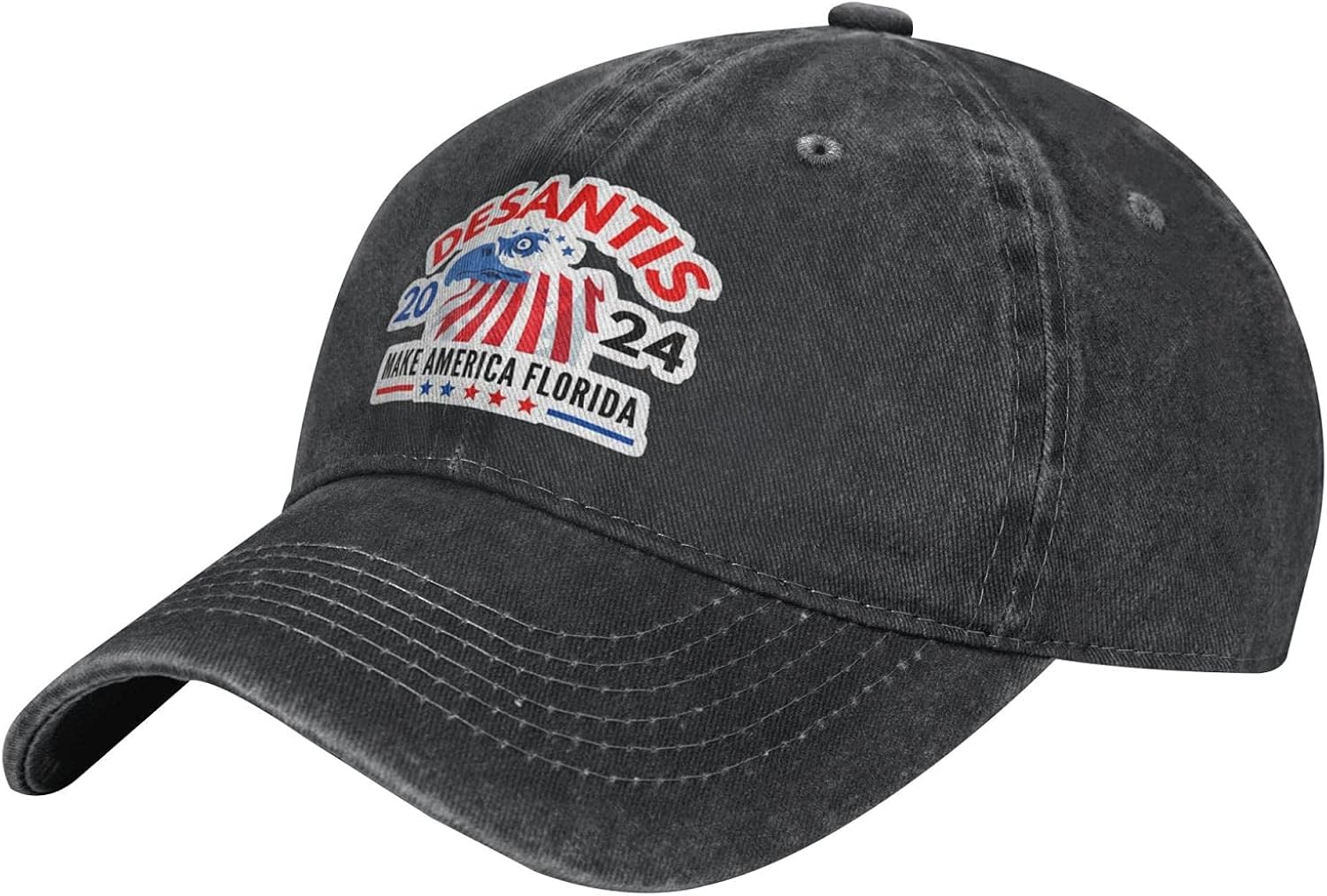Desantis 2024 Cowboy Hat Make America Florida Cap Baseball Vintage Adjustable Unisex Baseball