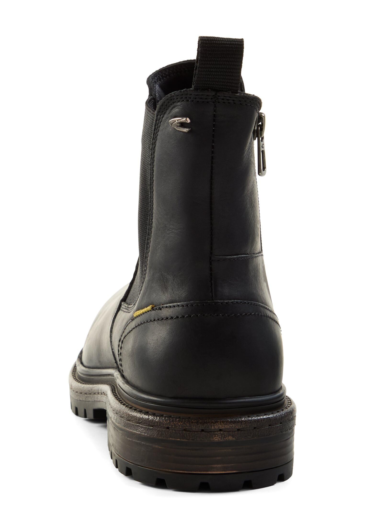 camel active Herren Chelsea Boot aus Echtleder Schwarz, menswear-43 4