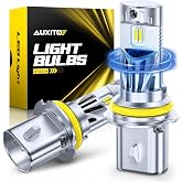 AUXITO Latest 9007 HB5 Head1ight Bulbs, 50,000LM 1000% Ultra-Bright, 20 Years Lifespan, 6500K Cool White, 3 Min Quick Install, No Flicker, 99% Compatibility, Pack of 2