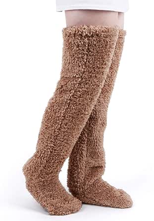 Cazqgoy Damen Leg Warmers - Bunte Plüsch Stulpen Für Boots & Winter