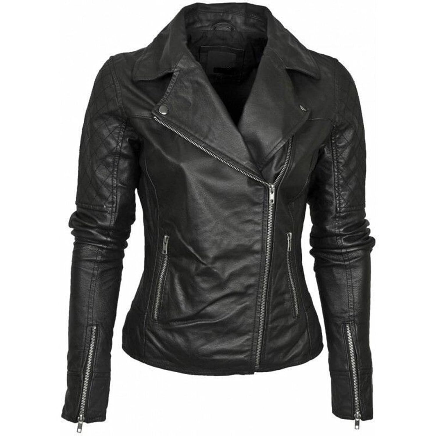 Buy K&K Women's Genuine Leather Jacket,ILWG62 at Amazon.in