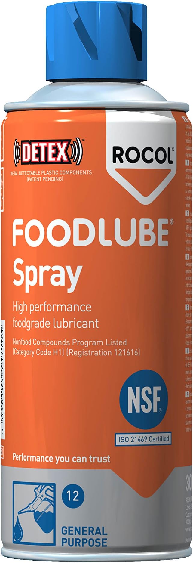 Rocol 15710 Foodlube Spray 300ml Food Grade Lubricant Pins Bearings Slides