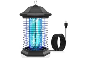 AMUFER Bug Zapper Outdoor Indoor, 18W Power & 4400V Instant Grid Mosquito Repellent, Insect Control Efficiency Increased 100% Fly Trap for Patio, Backyard, Home