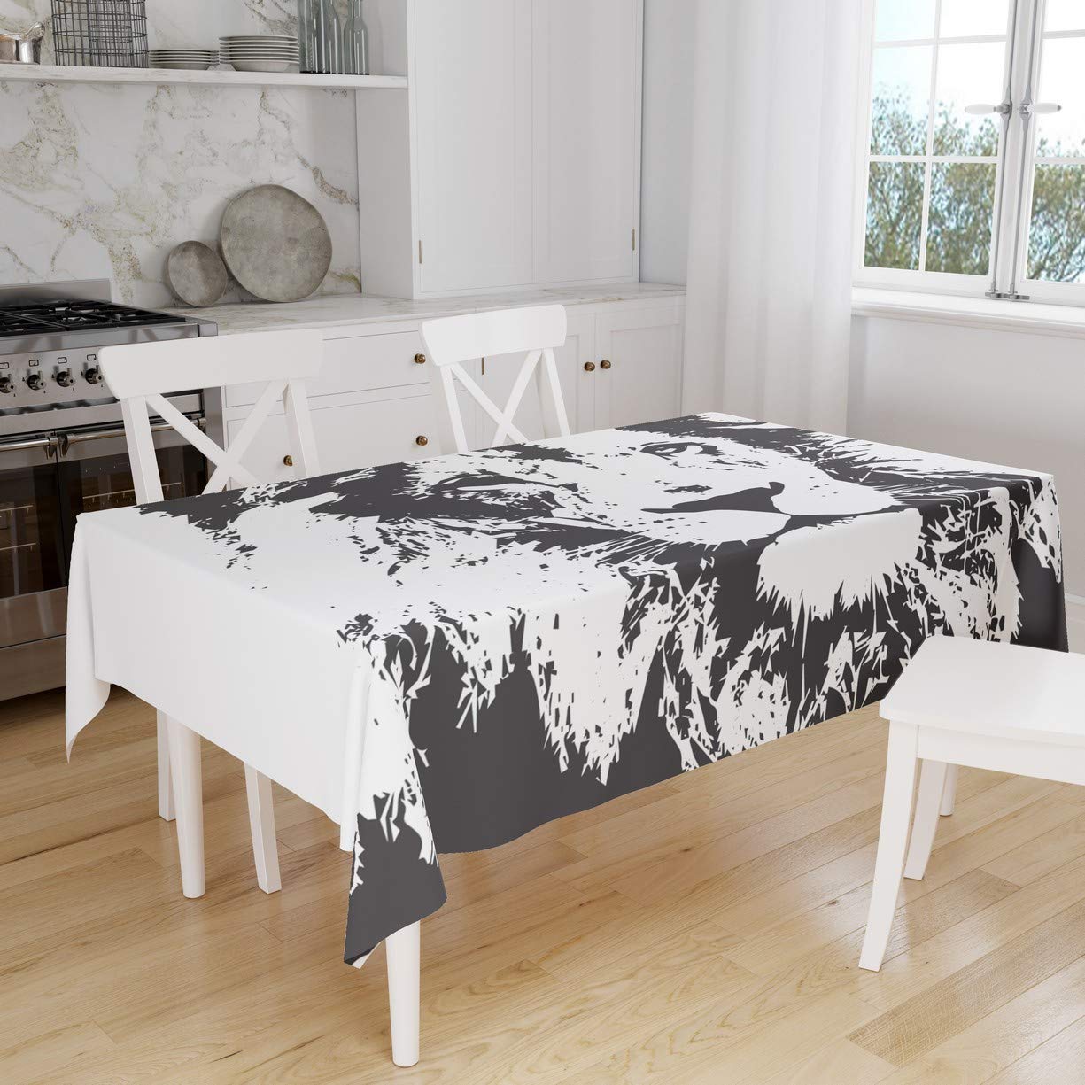 Bonamaison Kitchen Decoration, Tablecloth, 140cm x 160cm - Designed and Manufactured in Turkey