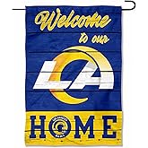 Los Angeles Rams Welcome Home Decorative Garden Flag Double Sided Banner