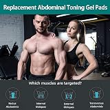 ZONJIE Replacement Gel Pads 9pcs for Slendertone Abs Belt Ab Belt Pad view 4