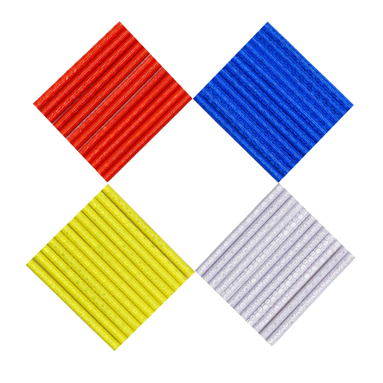 viewm Bike Spoke Reflector Outdoor 4 Packs/48Pcs Bicycle Wheel Spoke