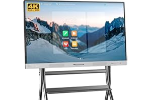 HKMLC Smart Board, Elite 55 Inch Interactive WhiteBoard, All-in-One Digital WhiteBoard with 4K UHD Touch Screen Smart Whiteboard for Classroom Business Office Home (Wall Mount Included)